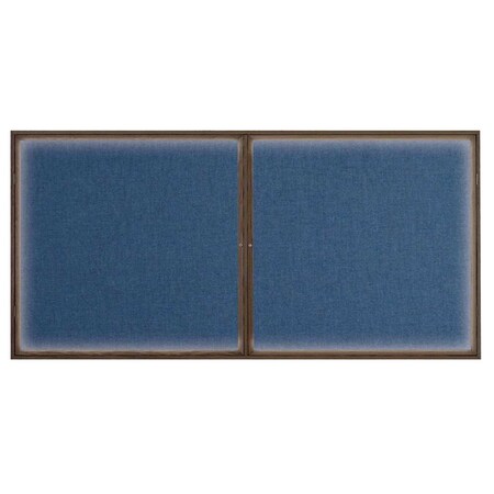 United Visual Products Open Faced Traditional Corkboard, 12x36" UV639A-BLACK-CINNABA